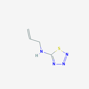 molecular formula C4H6N4S B2556780 N-烯丙基-1,2,3,4-噻二唑-5-胺 CAS No. 77695-07-9