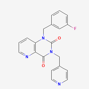 molecular formula C20H15FN4O2 B2556796 1-(3-氟苄基)-3-(吡啶-4-基甲基)吡啶并[3,2-d]嘧啶-2,4(1H,3H)-二酮 CAS No. 941902-66-5