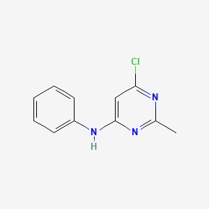molecular formula C11H10ClN3 B2556799 6-chloro-2-methyl-N-phenylpyrimidin-4-amine CAS No. 700810-97-5