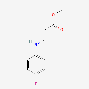 molecular formula C10H12FNO2 B2556824 Methyl 3-[(4-fluorophenyl)amino]propanoate CAS No. 882041-33-0