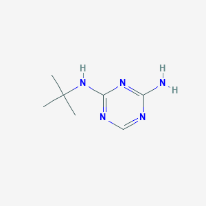 molecular formula C7H13N5 B2556845 2-Amino-6-(tert-butylamino)-1,3,5-triazine CAS No. 73956-52-2