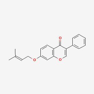 7-((3-methylbut-2-en-1-yl)oxy)-3-phenyl-4H-chromen-4-one