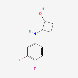 molecular formula C10H11F2NO B2556851 2-[(3,4-Difluorophenyl)amino]cyclobutan-1-ol CAS No. 2169024-04-6