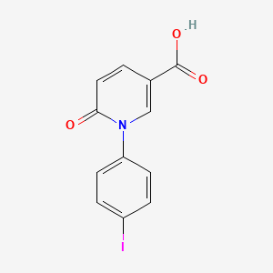 molecular formula C12H8INO3 B2556854 1-(4-Iodophenyl)-6-oxopyridine-3-carboxylic acid CAS No. 1281685-24-2