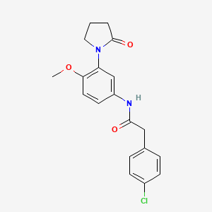 2-(4-chlorophenyl)-N-[4-methoxy-3-(2-oxopyrrolidin-1-yl)phenyl]acetamide