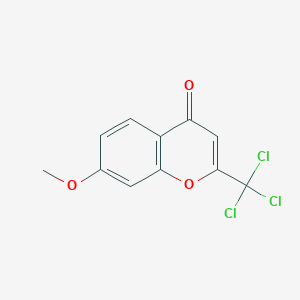 molecular formula C11H7Cl3O3 B2556867 7-甲氧基-2-(三氯甲基)香豆素-4-酮 CAS No. 255843-62-0