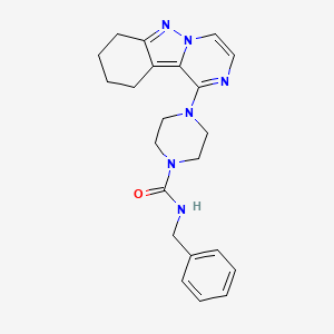 N-benzyl-4-(7,8,9,10-tetrahydropyrazino[1,2-b]indazol-1-yl)piperazine-1-carboxamide