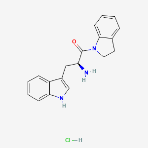 molecular formula C19H20ClN3O B2556882 (2S)-2-amino-1-(2,3-dihydro-1H-indol-1-yl)-3-(1H-indol-3-yl)propan-1-one hydrochloride CAS No. 1217450-47-9