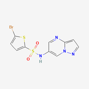 5-bromo-N-(pyrazolo[1,5-a]pyrimidin-6-yl)thiophene-2-sulfonamide