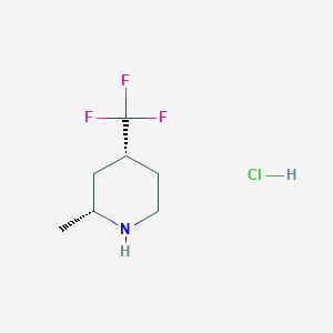 (2R,4R)-2-Methyl-4-(trifluoromethyl)piperidine;hydrochloride