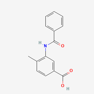 molecular formula C15H13NO3 B2556932 3-(Benzoylamino)-4-methylbenzoic acid CAS No. 401828-76-0