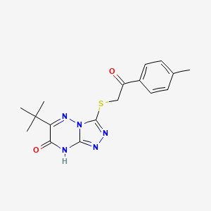 6-(tert-butyl)-3-((2-oxo-2-(p-tolyl)ethyl)thio)-[1,2,4]triazolo[4,3-b][1,2,4]triazin-7(8H)-one