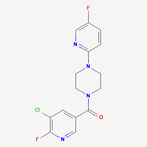 (5-Chloro-6-fluoropyridin-3-yl)-[4-(5-fluoropyridin-2-yl)piperazin-1-yl]methanone