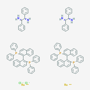 (1S,2S)-1,2-Diphenylethane-1,2-diamine;[1-(2-diphenylphosphanylnaphthalen-1-yl)naphthalen-2-yl]-diphenylphosphane;ruthenium(2+);dichloride