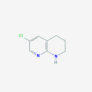 molecular formula C8H9ClN2 B2557045 6-Chloro-1,2,3,4-tetrahydro-1,8-naphthyridine CAS No. 1784871-53-9