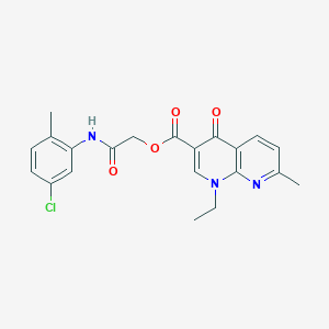 2-((5-Chloro-2-methylphenyl)amino)-2-oxoethyl 1-ethyl-7-methyl-4-oxo-1,4-dihydro-1,8-naphthyridine-3-carboxylate