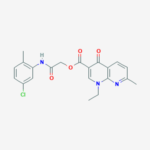 [(5-chloro-2-methylphenyl)carbamoyl]methyl 1-ethyl-7-methyl-4-oxo-1,4-dihydro-1,8-naphthyridine-3-carboxylate