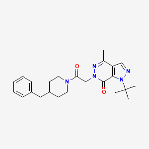 6-(2-(4-benzylpiperidin-1-yl)-2-oxoethyl)-1-(tert-butyl)-4-methyl-1H-pyrazolo[3,4-d]pyridazin-7(6H)-one