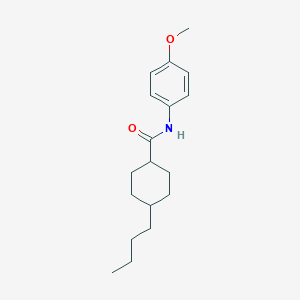 molecular formula C18H27NO2 B255708 4-butyl-N-(4-methoxyphenyl)cyclohexanecarboxamide 