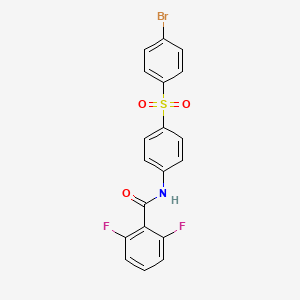 N-{4-[(4-bromophenyl)sulfonyl]phenyl}-2,6-difluorobenzenecarboxamide