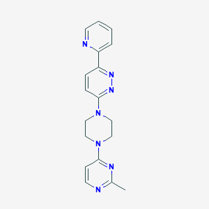 2-Methyl-4-[4-(6-pyridin-2-ylpyridazin-3-yl)piperazin-1-yl]pyrimidine