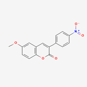 6-Methoxy-3-(4-nitrophenyl)chromen-2-one