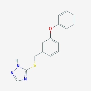 molecular formula C15H13N3OS B255717 3-[(3-phenoxybenzyl)sulfanyl]-4H-1,2,4-triazole 
