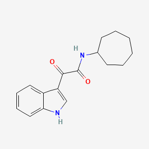 N-cycloheptyl-2-(1H-indol-3-yl)-2-oxoacetamide