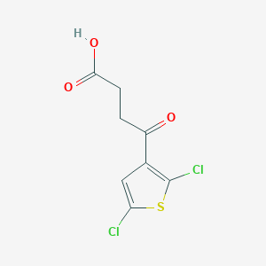 molecular formula C8H6Cl2O3S B2557173 4-(2,5-Dichlorothiophen-3-yl)-4-oxobutanoic acid CAS No. 19945-43-8