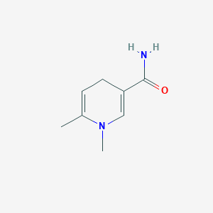 molecular formula C8H12N2O B025572 3-Pyridinecarboxamide,1,4-dihydro-1,6-dimethyl-(9CI) CAS No. 108964-23-4