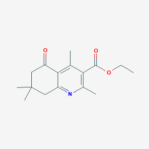 molecular formula C16H21NO3 B255720 Ethyl 2,4,7,7-tetramethyl-5-oxo-5,6,7,8-tetrahydroquinoline-3-carboxylate 