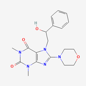 7-(2-hydroxy-2-phenylethyl)-1,3-dimethyl-8-morpholino-1H-purine-2,6(3H,7H)-dione