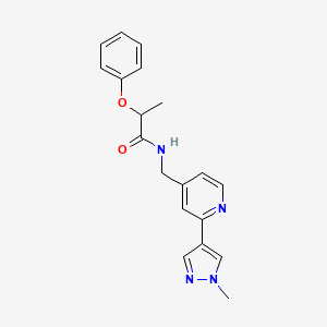 N-((2-(1-methyl-1H-pyrazol-4-yl)pyridin-4-yl)methyl)-2-phenoxypropanamide