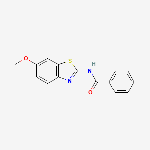 molecular formula C15H12N2O2S B2557227 N-(6-methoxybenzo[d]thiazol-2-yl)benzamide CAS No. 35353-26-5