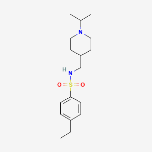 4-ethyl-N-((1-isopropylpiperidin-4-yl)methyl)benzenesulfonamide