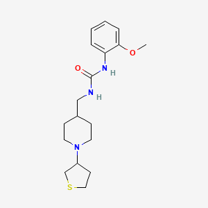 1-(2-Methoxyphenyl)-3-((1-(tetrahydrothiophen-3-yl)piperidin-4-yl)methyl)urea