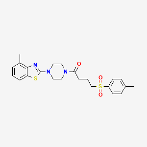 1-(4-(4-Methylbenzo[d]thiazol-2-yl)piperazin-1-yl)-4-tosylbutan-1-one