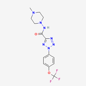 N-(4-methylpiperazin-1-yl)-2-(4-(trifluoromethoxy)phenyl)-2H-tetrazole-5-carboxamide