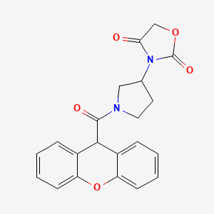 3-(1-(9H-xanthene-9-carbonyl)pyrrolidin-3-yl)oxazolidine-2,4-dione