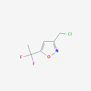 3-(Chloromethyl)-5-(1,1-difluoroethyl)isoxazole