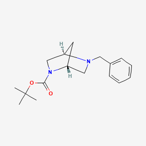 molecular formula C17H24N2O2 B2557305 Tert-butyl (1r,4r)-5-benzyl-2,5-diazabicyclo[2.2.1]heptane-2-carboxylate CAS No. 134003-83-1