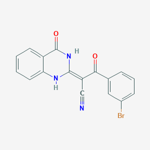 molecular formula C17H10BrN3O2 B255731 (2Z)-3-(3-bromophenyl)-3-oxo-2-(4-oxo-1H-quinazolin-2-ylidene)propanenitrile 