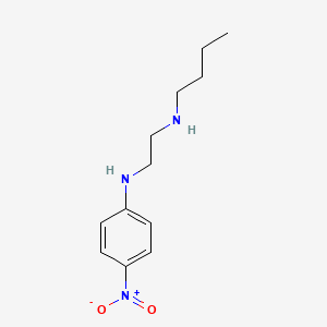 molecular formula C12H19N3O2 B2557310 N-(2-丁基氨基乙基)-4-硝基苯胺 CAS No. 1820603-79-9