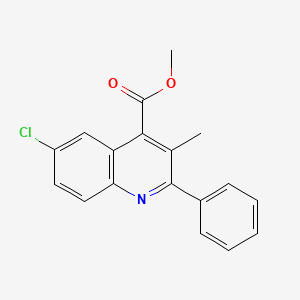 Methyl 6-chloro-3-methyl-2-phenyl-4-quinolinecarboxylate