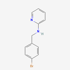 molecular formula C12H11BrN2 B2557341 N-[(4-bromophenyl)methyl]pyridin-2-amine CAS No. 117382-43-1