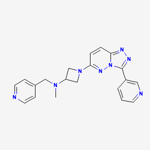 N-Methyl-N-(pyridin-4-ylmethyl)-1-(3-pyridin-3-yl-[1,2,4]triazolo[4,3-b]pyridazin-6-yl)azetidin-3-amine