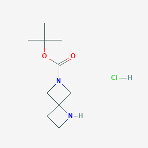 molecular formula C10H19ClN2O2 B2557349 盐酸叔丁基1,6-二氮杂螺[3.3]庚烷-6-羧酸酯 CAS No. 1955556-99-6