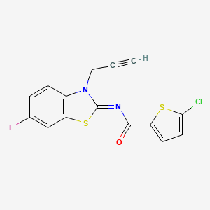 (Z)-5-chloro-N-(6-fluoro-3-(prop-2-yn-1-yl)benzo[d]thiazol-2(3H)-ylidene)thiophene-2-carboxamide