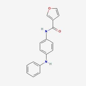 molecular formula C17H14N2O2 B2557373 N-(4-(phenylamino)phenyl)furan-3-carboxamide CAS No. 950254-36-1