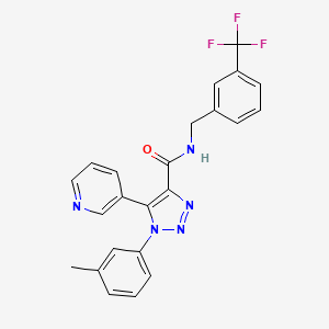 5-(pyridin-3-yl)-1-(m-tolyl)-N-(3-(trifluoromethyl)benzyl)-1H-1,2,3-triazole-4-carboxamide